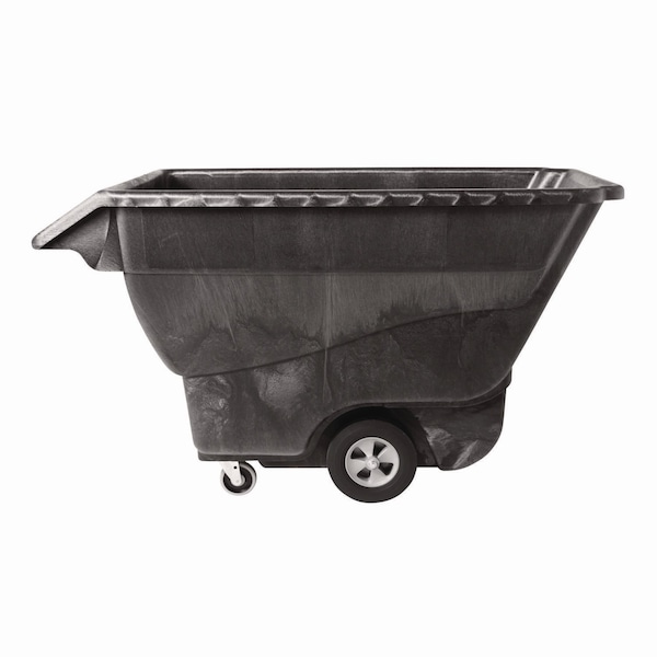 Rubbermaid Commercial Structural Foam Tilt Truck, 1 cu yd, Standard Duty, 1,250 lb Capacity, Black FG9T1500BLA - main